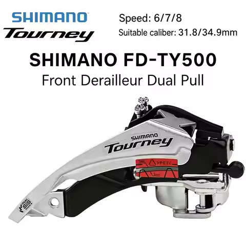 SHIMANO TOURNEY FD-TY500 Band Mount Front Derailleur 3x6 3x7 3x8 Speed Clamp 31.8mm 34.9mm Replaceme