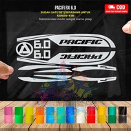 Cutting Stiker Pacific 2980 Rx 6.0 Variasi Sepeda Sticker Frame Aksesoris Body Style Lipat Keren Dec
