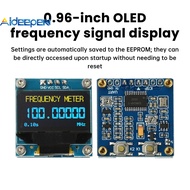 AIDEEPEN PLJ-096OLED-L1 DC 4.5-9V Frequency Display Module 1KHz-100MHz Frequency Meter 0.96-inch OLE
