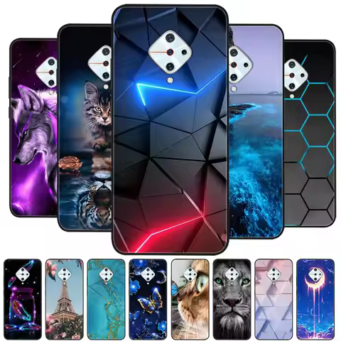For vivo V17 Case Soft Silicone TPU Phone Cover For Vivo 1920 Case Coque For Vivo v17 Russia Vivo S1