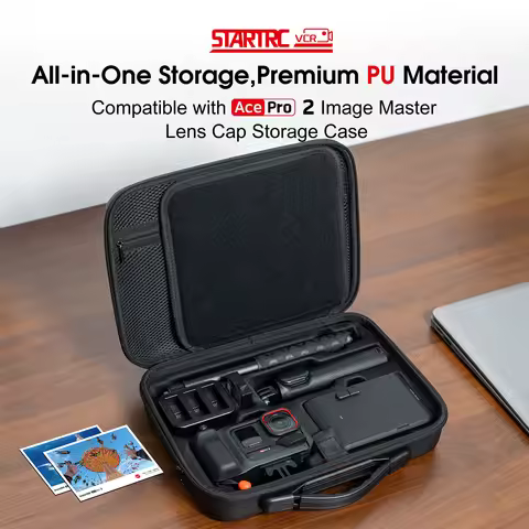 Carry Case for Insta360 ACE Pro/Ace Pro 2 Xplorer Grip Pro Flash Print Bundle Accessories Hard Stora