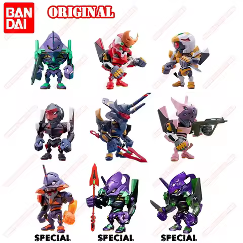 BANDAI Original QMSV EVA NEON GENESIS EVANGELION Animation Peripheral Toys EVA-01 Mark.06 Anime Acti