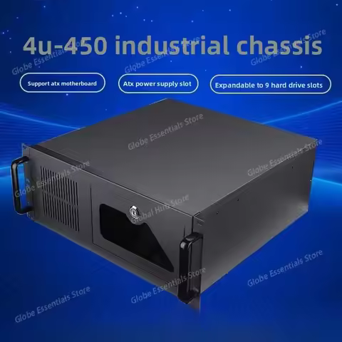 4U Industrial Control Industrial Chassis Model 450 350 Computer Server Chassis ATX Power Supply 7 Sl
