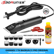 ( GARANSI 1 TAHUN ) Baorun S1 Pro Mesin Cukur Hewan | free shampo hewan domba + gunting tanduk domba