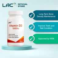 LAC Vitamin D3 1000iu (180 Softgels)