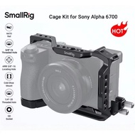 SmallRig Cage Kit 4336 for Sony A6700 | Half Cage, Baseplate & Dual Cold Shoe Mount with Multiple Mo