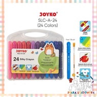 Joyko Silky Crayon 24 Colors SLC-A-24 Soft and Smooth Silky Crayon/ Joyko Crayon