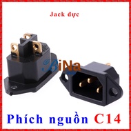C14 male power plug 10A 250V