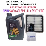 SUBARU XV , FORESTER (first model)OIL FILTER + AIR FILTER + AISIN 5W30 API-SP(CAN USE 10K KM) FULLY 