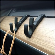 Car Dashboard Hooks for Tesla Model 3/Y - Black - 2 Pack - 6.61 lbs Capacity
