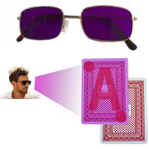 Infrared Sunglasses For Infrared Marked Playing Cards Invisible Ink X-ray Red Light Glasses