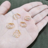 925 SILVER BABY EARRINGS GOLD PLATED AESTHETIC EARRINGS