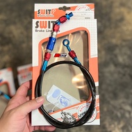 สายเบรค Switแท้ พร้อมวาวปลด หัวงอ 45 ความยาว 36 นิ้ว ตัวปลดใช้งานได้จริง มีประกันรั่วซึม ใส่เวฟ 110i