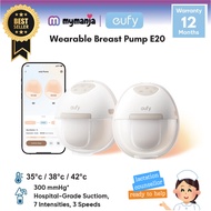 Eufy E20 HeatFlow Double Electric Wearable Breast Pump - App Control  (24mm flange  plus 17mm, 19mm 