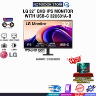 [ผ่อน 0% 6 ด.]LG 32” QHD IPS MONITOR WITH USB-C 32U631A-B (IPS QHD/100Hz) /ประกัน 3 Years Onsite