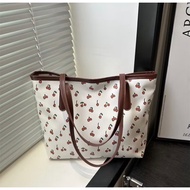 LL01 Cherry Pattern Shoulder Bag With Cosmetic