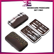 7 Set 1 In Manicure Tools Wallet Nail Clippers Cleaning Tools