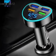 <JTFY> 150W Fast Car Charger 4 Port+ Socket Adapter