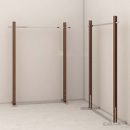 Clothing Store Vintage Style Stainless Steel Floor Display Rack Color Women's Clothing Store Hanging