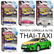 โมเดลรถ TAXI แท็กซี่ majorette โมเดลรถเหล็ก TOYOTA COROLLA ALTIS รถแท็กซี่ THAI TAXI ลิขสิทธิ์แท้100% โมเดลรถแท็กซี่