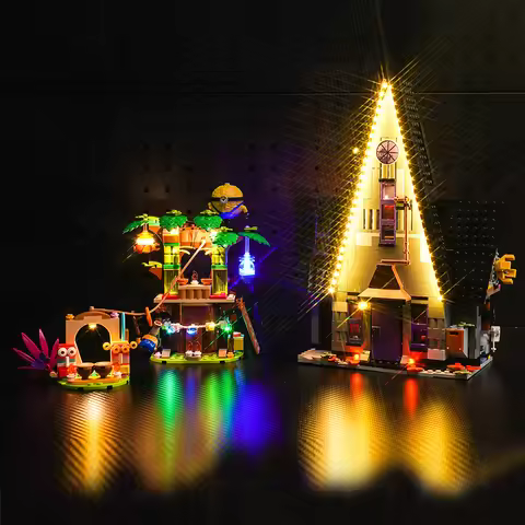 Lazishi LED Light 75583 Set Suitable for Minions and Gru's Family Mansion Blocks (Lighting Accessori