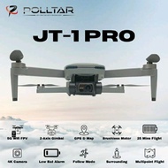 ready! polltar jt-1 pro drone gps 2-axis gimbal 4k camera (2 batteray) - 1 battery