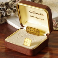 -古董Vintage Krementz 咖啡珠寶盒展示盒 W676