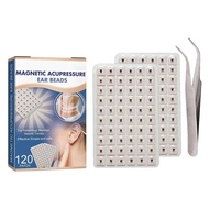 Ear Seed Acupuncture Magnetic 120 Pcs Kit Adhesive Product Patch Acupressure Vaccaria Seed Adhesive