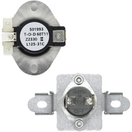 Genuine OEM 6931EL3001F Dryer Thermostat and 6931EL3003D Thermal Fuse Replacement Parts for LG & Ken