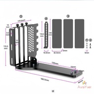 [AuraYuer] 1 Set External GPU Docking Station Vertical GPU Mount Bracket 2/3 Slots Graphics Card Ste