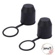 JONY 2Pcs/Set Tow Bar Ball Cover, Black Plastic Trailer Hitch Ball Cover, Universal Hitch Cover Towi