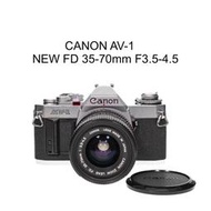 【廖琪琪昭和相機舖】CANON AV-1 + NEW FD 35-70mm F3.5-4.5 底片相機 手動對焦 含保固