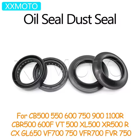 Oil Seal Dust Cover Front Fork Damper For Honda CB500 550 600 750 900 1100R CBR500 600F VT XL XR500 