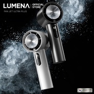 [LUMENA] FAN JET ULTRA PLUS Cooling Handheld Fan | Built-in Ice Cooling Pad | 100-Speed Turbo Wind |