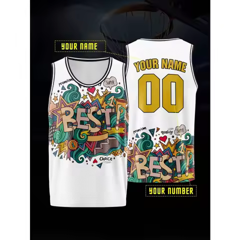3D Printed Basketball Tank Tops For Men Customized Pattern Tees Summer Casual Loose Tops Street Spor