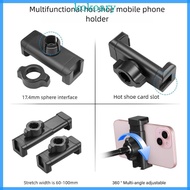 KOK Adjustable 6 to 10cm Smartphone Clamp 17mm  Head Adapters for Live Streaming