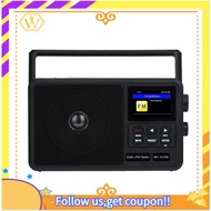 【W】Internet Digital Radio Portable FM Radio Dual Power Modes Pocket Retro Radio EU PLUG