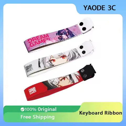Keyboard Ribbon Mechanical Keyboard Strap Personalized Decor Custom Keyboard Strap Wooting Atk68 Loo