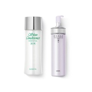 ALBION/ablion Moisturizing Water Lotion Set Toner Fortyfing Lotion330ml+Fresh Live Moisturizing Moist Advance Milk（Moist