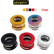 Original Lp Litepro Bicycle Bearing Headset Folding Bicycle 44mm Built-in Bearing Headset for MTB Mountain Bike Road Bike Folding Bike Giant DAHON FNHON BYA412 P18 P8 Folding Head Tube Folding Bike Riser Headphone Sealed Bearing