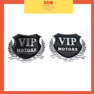 Exclusive VIP Motors Silver Iron Side Logo