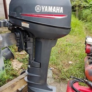 YAMAHA 15HP 2tak E15DMHL Mesin Tempel Kapal 15PK BEKAS model bulat