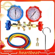 [Hot-Sale] R410A 3 Way AC Diagnostic Manifold Gauge Set Replacement Parts Fit for Freon Charging Fits R-404A R-134A Refrigeration Manifold Gauge Air