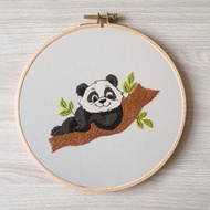 數碼 熊貓手工刺繡DIY，熊貓圖案pdf