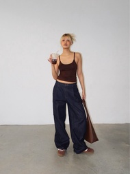 Toonaughty - Indigo Boyfriend Baggy Jeans กางเกงยีนเข้ม เอวต่ำ