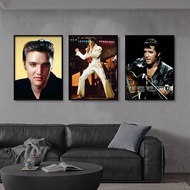 Elvis Presley Star Poster Canvas Wall Art Vintage Retro Decor for Restaurant, Homestay & Music Bar N