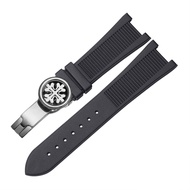 SKM for PP Patek Philippe Silicone Watch Belt 5711 5712g Nautilus Watch Strap Special Interface 25mm