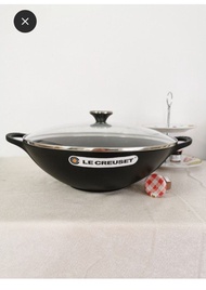 Le Creuset 黑色鑄鐵炒鍋 32cm
