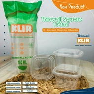 Thinwall Square Mini 150 Ml / Cup Dessert / Thinwall Kotak 150 Ml