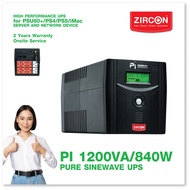 PI 1200VA/840W UPS เพียวซายน์เวฟ100% สำหรับคอมทุกชนิด/เกมส์PS5+TV/PC Server/มือหนึ่ง ของแท้ ลงทะเบีย